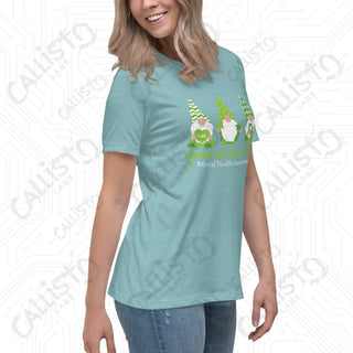 Women’s Gnome One Fights Alone Mental Health Relaxed T-Shirt