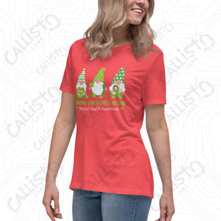 Women’s Gnome One Fights Alone Mental Health Relaxed T-Shirt