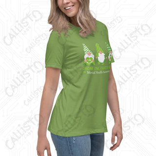 Women’s Gnome One Fights Alone Mental Health Relaxed T-Shirt