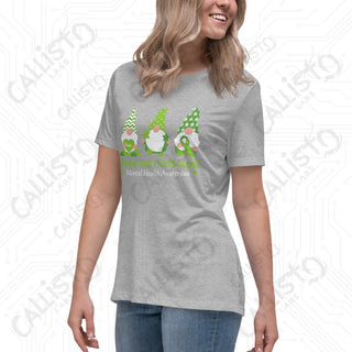 Women’s Gnome One Fights Alone Mental Health Relaxed T-Shirt