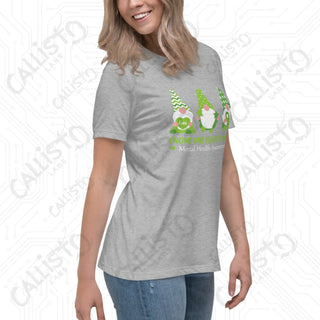 Women’s Gnome One Fights Alone Mental Health Relaxed T-Shirt