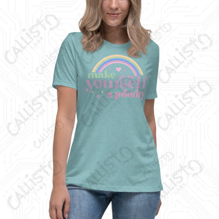 Women’s Make Yourself a Priority Relaxed T-Shirt - Heather Blue Lagoon / S