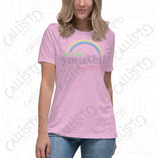 Women’s Make Yourself a Priority Relaxed T-Shirt - Heather Prism Lilac / S