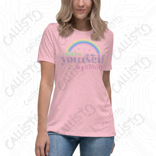 Women’s Make Yourself a Priority Relaxed T-Shirt - Pink / S