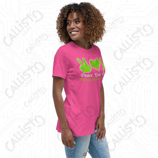 Women’s Peace Love Hope Mental Health Awareness Relaxed T-Shirt