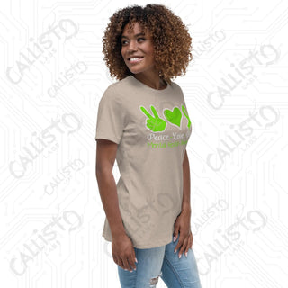 Women’s Peace Love Hope Mental Health Awareness Relaxed T-Shirt