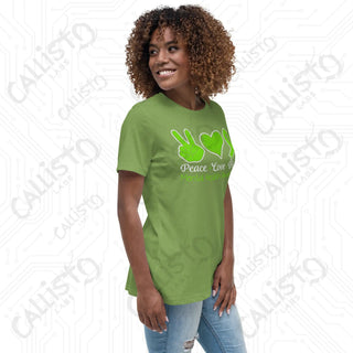 Women’s Peace Love Hope Mental Health Awareness Relaxed T-Shirt