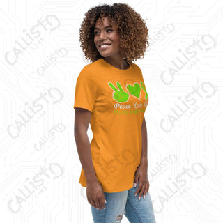 Women’s Peace Love Hope Mental Health Awareness Relaxed T-Shirt