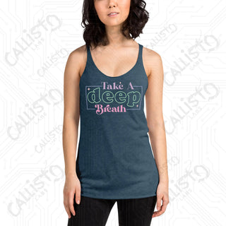 Women’s Take a Deep Breath Racerback Tank - Indigo / XS