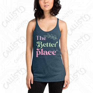 Women’s The World’s a Better Place Racerback Tank - Indigo / XS