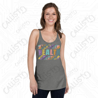 Women’s Mental Health is Health Racerback Tank - Premium Heather / XS