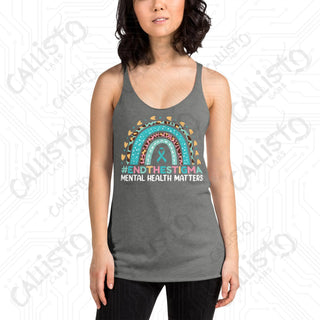 Women’s End the Stigma Mental Health Racerback Tank - Premium Heather / XS