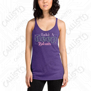 Women’s Take a Deep Breath Racerback Tank - Purple Rush / XS