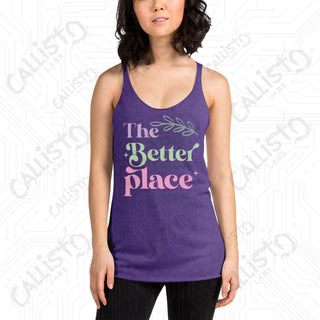 Women’s The World’s a Better Place Racerback Tank - Purple Rush / XS