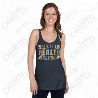 Women’s Mental Health is Health Racerback Tank - Vintage Navy / XS