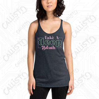 Women’s Take a Deep Breath Racerback Tank - Vintage Navy / XS