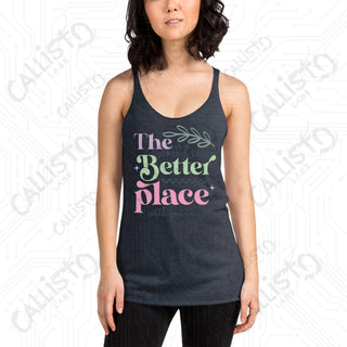 Women’s The World’s a Better Place Racerback Tank - Vintage Navy / XS