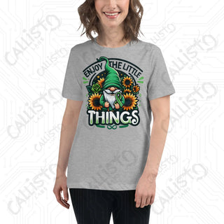 Women's Enjoy The Little Things Gnome Relaxed T-Shirt