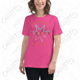 Women's Overcoming Anxiety Superpower Mental Health Relaxed T-Shirt