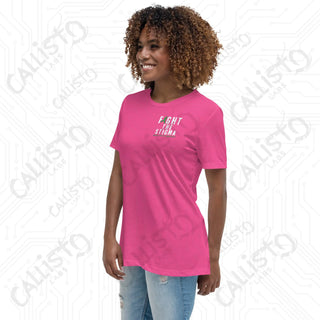 Women's Fight The Stigma Mental Health Awareness Relaxed T-Shirt