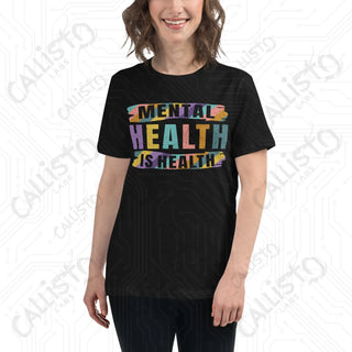 Women’s Mental Health is Health Relaxed T-Shirt - Black / S