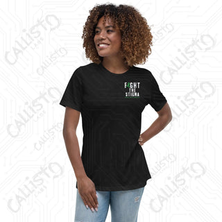 Women's Fight The Stigma Mental Health Awareness Relaxed T-Shirt