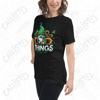 Women's Enjoy The Little Things Gnome Relaxed T-Shirt