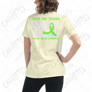 Women's Fight the Stigma Mental Health Awareness Relaxed T-Shirt