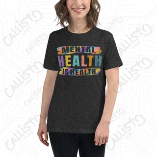 Women’s Mental Health is Health Relaxed T-Shirt - Dark Grey Heather / S