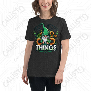 Women's Enjoy The Little Things Gnome Relaxed T-Shirt