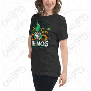 Women's Enjoy The Little Things Gnome Relaxed T-Shirt