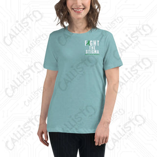 Women's Fight the Stigma Mental Health Awareness Relaxed T-Shirt