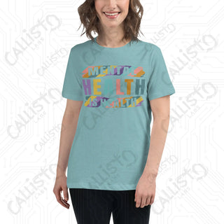 Women’s Mental Health is Health Relaxed T-Shirt - Heather Blue Lagoon / S