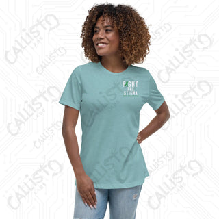 Women's Fight The Stigma Mental Health Awareness Relaxed T-Shirt