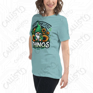 Women's Enjoy The Little Things Gnome Relaxed T-Shirt