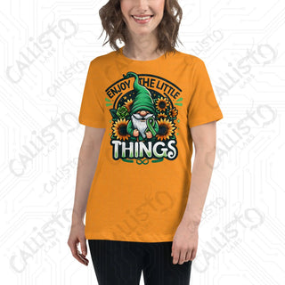 Women's Enjoy The Little Things Gnome Relaxed T-Shirt