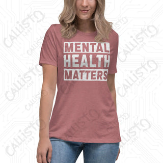 Women’s Mental Health Matters Relaxed T-Shirt - Heather Mauve / S