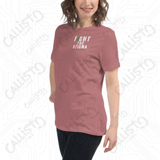 Women's Fight the Stigma Mental Health Awareness Relaxed T-Shirt