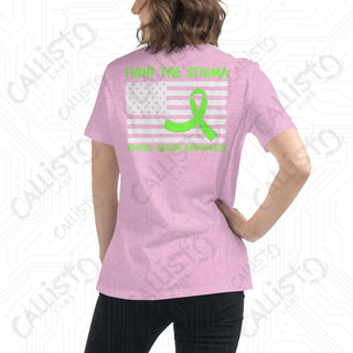 Women's Fight the Stigma Mental Health Awareness Relaxed T-Shirt