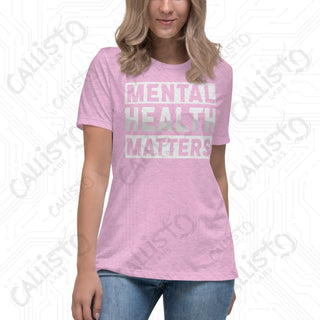 Women’s Mental Health Matters Relaxed T-Shirt - Heather Prism Lilac / S