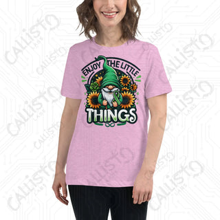 Women's Enjoy The Little Things Gnome Relaxed T-Shirt