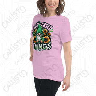 Women's Enjoy The Little Things Gnome Relaxed T-Shirt