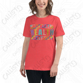 Women’s Mental Health is Health Relaxed T-Shirt - Heather Red / S