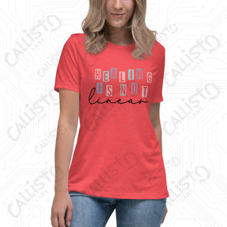 Women's Healing is Not Linear Relaxed T-Shirt