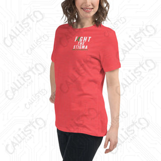 Women's Fight the Stigma Mental Health Awareness Relaxed T-Shirt