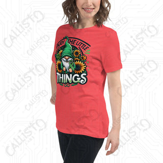 Women's Enjoy The Little Things Gnome Relaxed T-Shirt