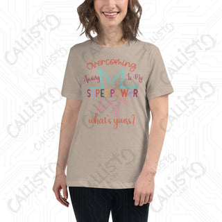 Women's Overcoming Anxiety Superpower Mental Health Relaxed T-Shirt