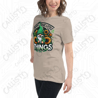 Women's Enjoy The Little Things Gnome Relaxed T-Shirt