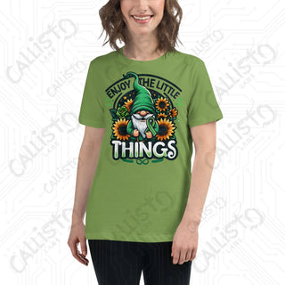 Women's Enjoy The Little Things Gnome Relaxed T-Shirt