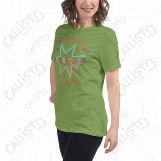 Women's Overcoming Anxiety Superpower Mental Health Relaxed T-Shirt